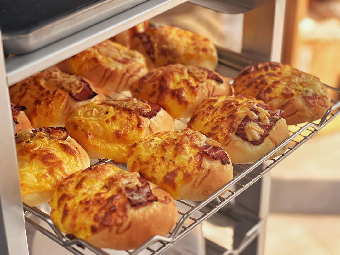 营养鸡蛋芝士面包