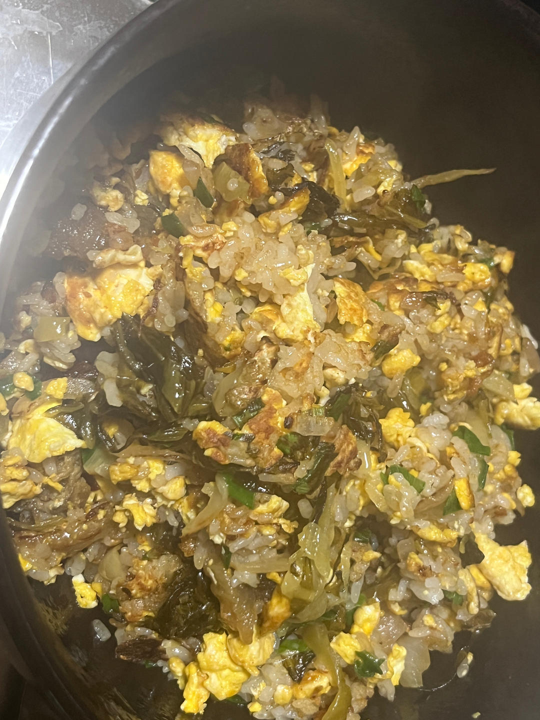 在家也可以炒出锅气的地摊炒饭（潮汕酸菜猪油渣炒饭）拆解地摊炒饭