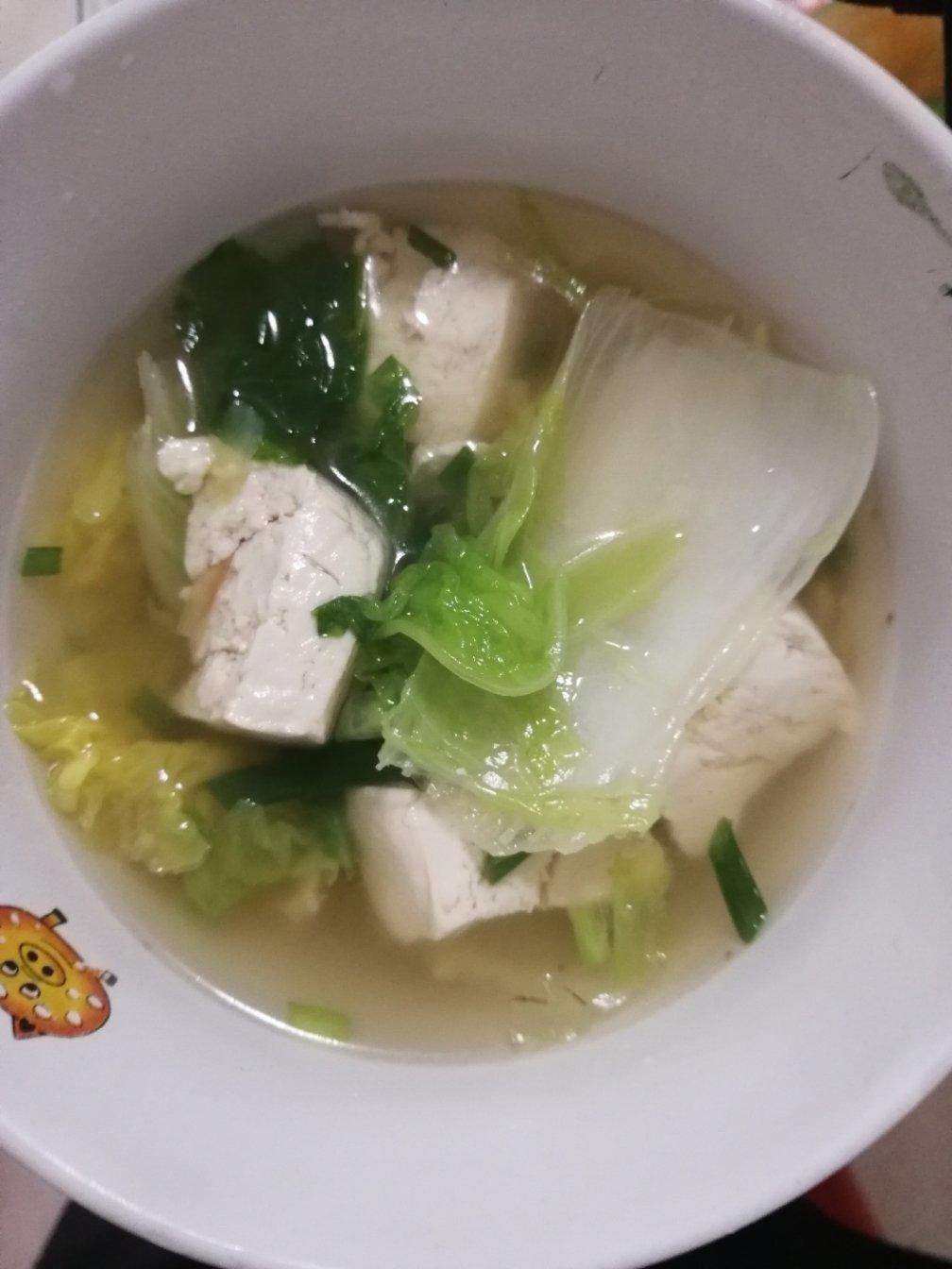 白菜豆腐汤