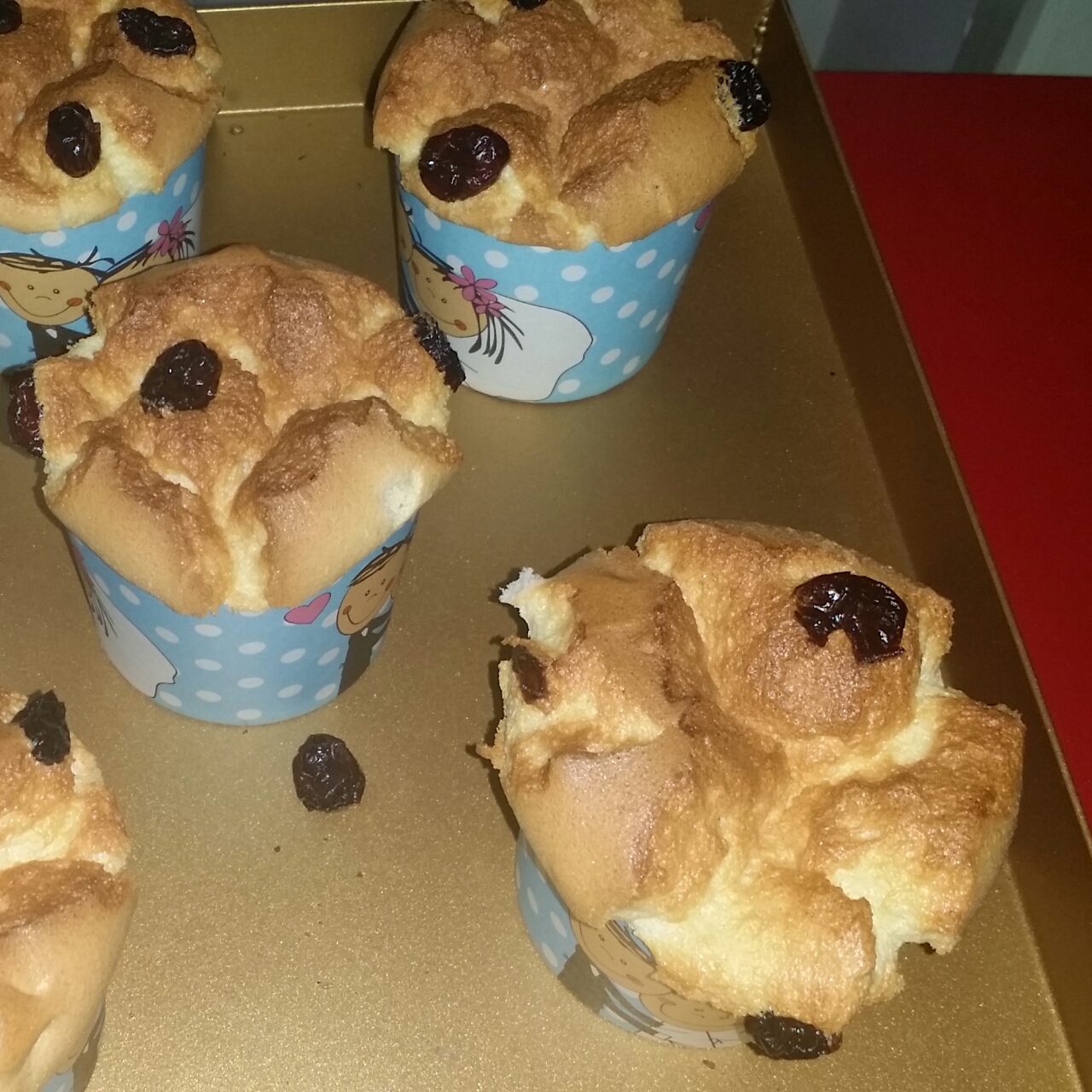 蔓越莓棉花纸杯蛋糕