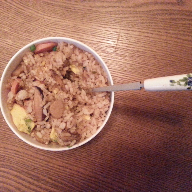 香菇肉丁油饭