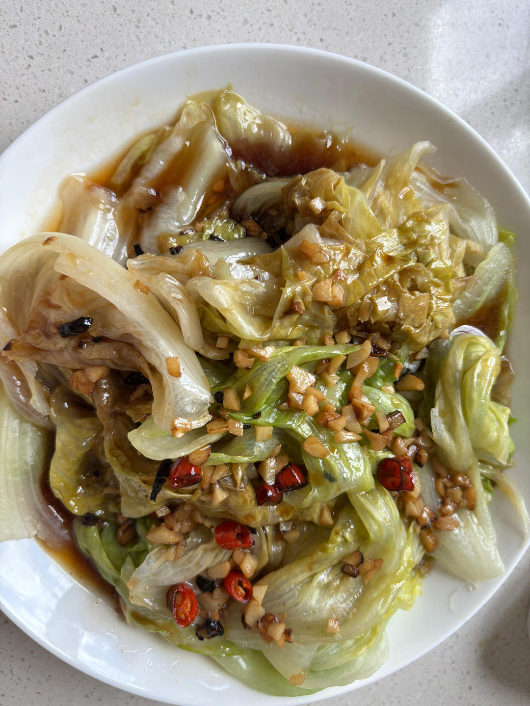 白灼西生菜（减脂菜）