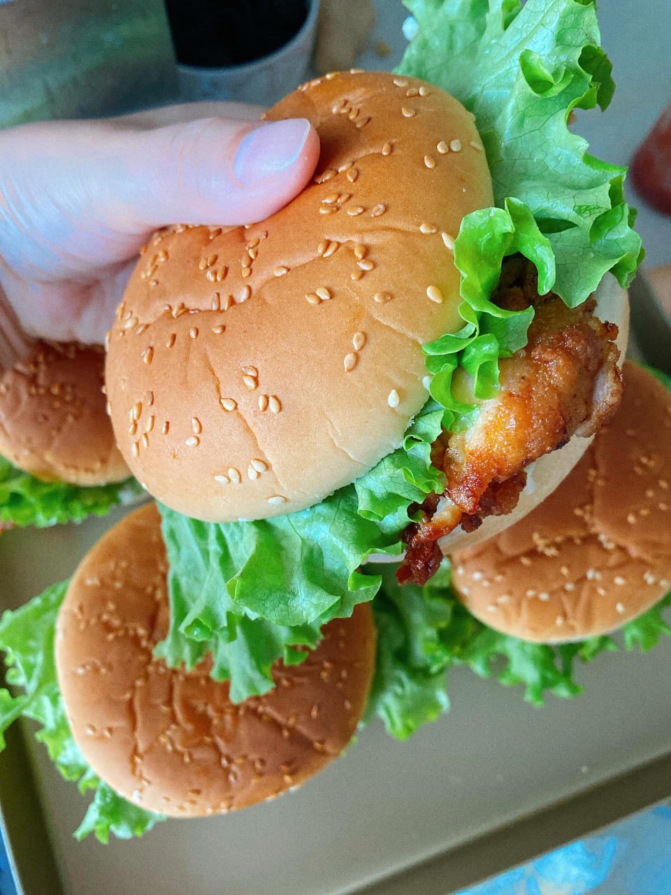 炸鸡汉堡包