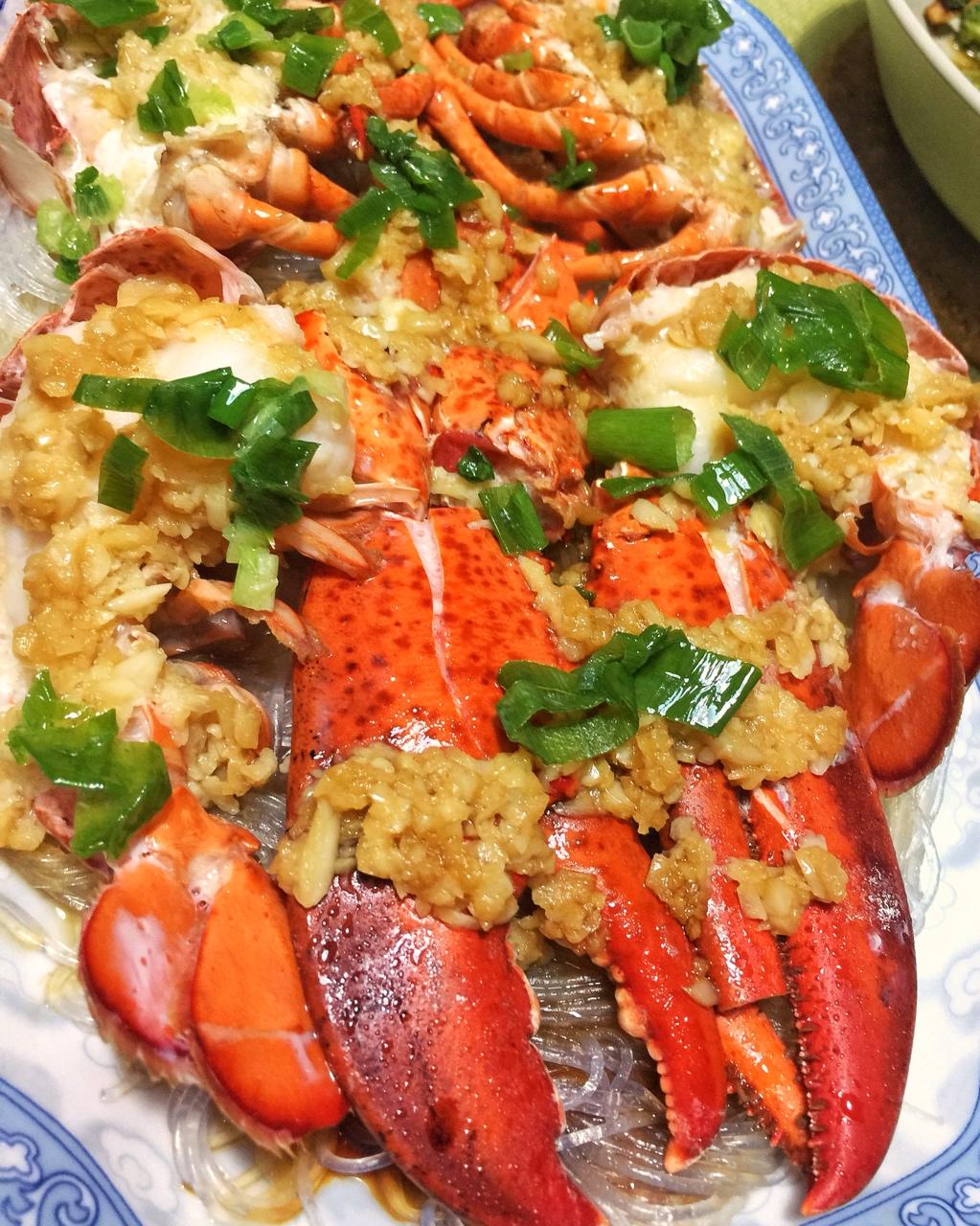 蒜蓉龙虾蒸粉丝