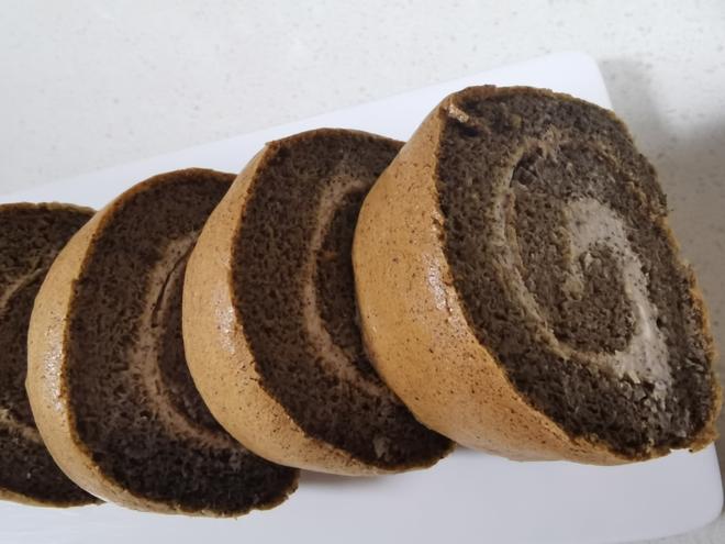 魔芋咖啡蛋糕卷的做法