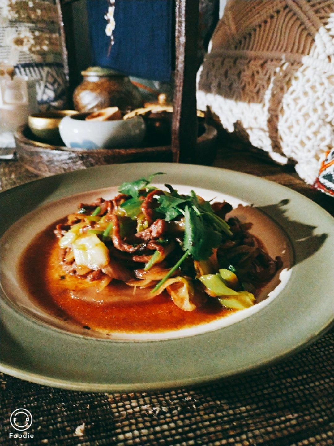 大葱炒牛肉