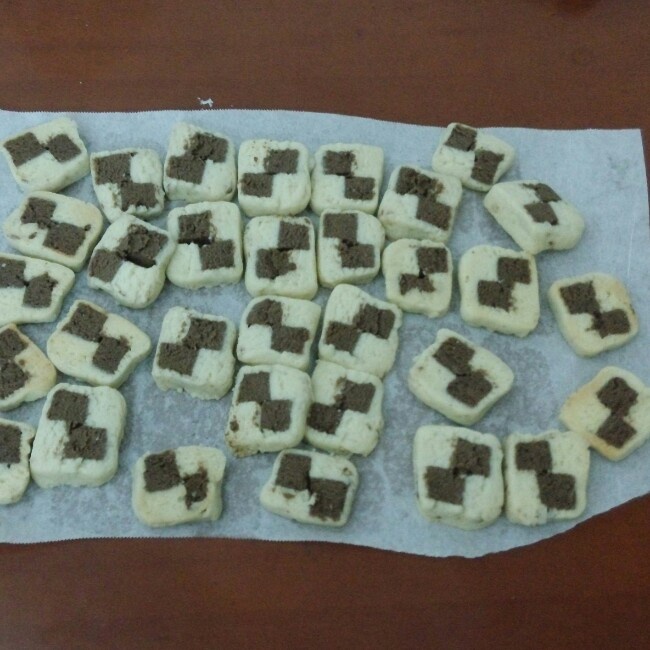 双色格子小饼干