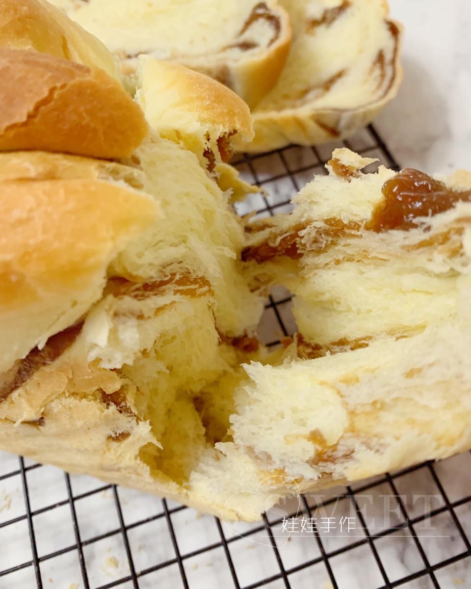 双重拉丝的红糖麻薯吐司