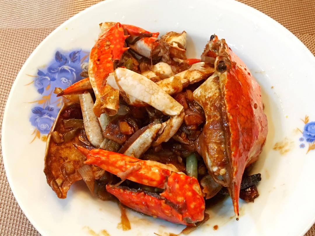 葱姜炒梭子蟹