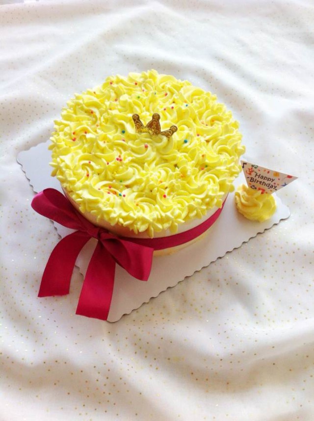 料超足的芒果慕斯蛋糕