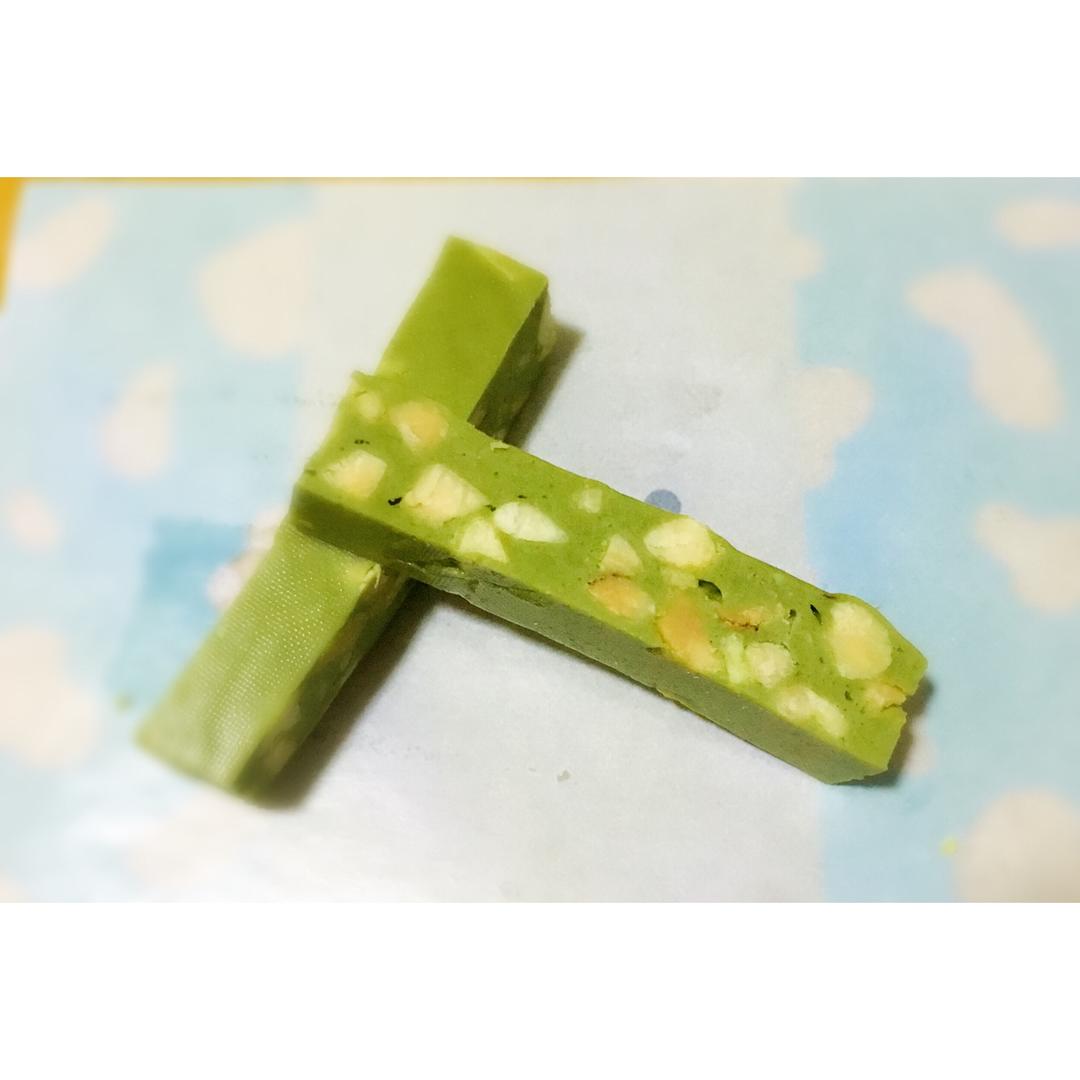 抹茶花生牛轧糖（棉花糖版）