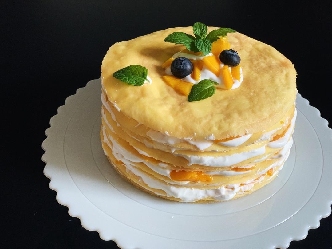 芒果千层蛋糕，100%成功告别煎皮无能