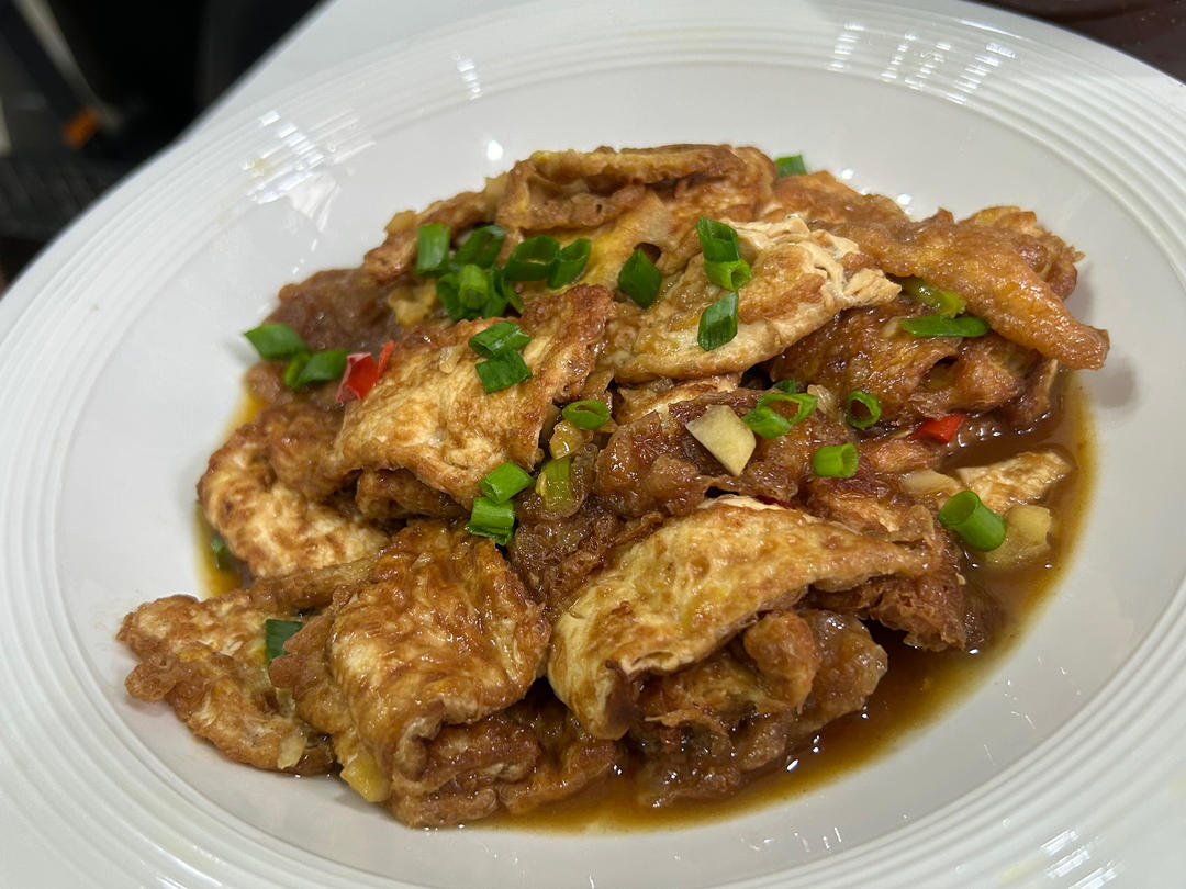 焖煎豆腐