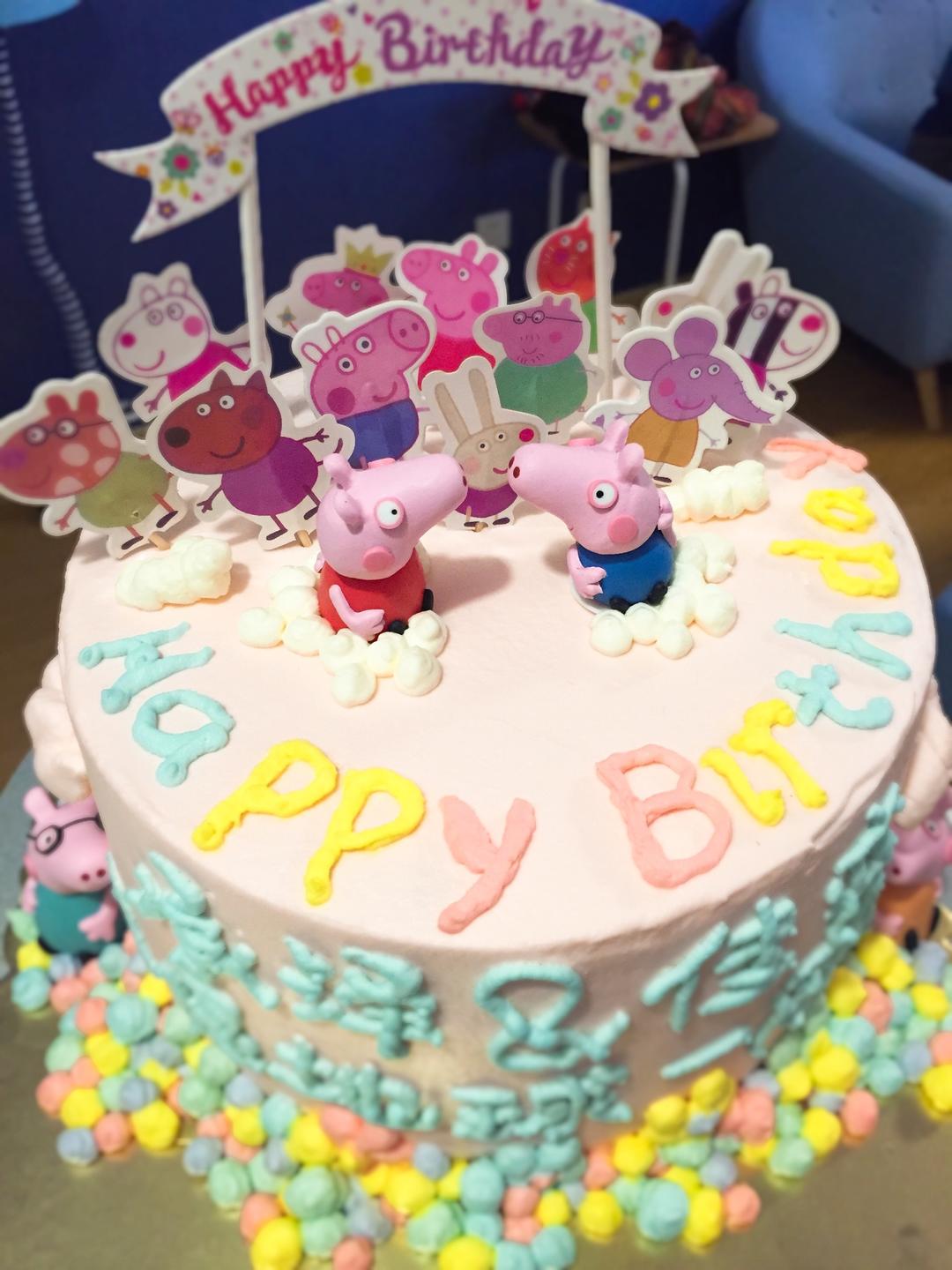 小猪佩琪蛋糕的做法