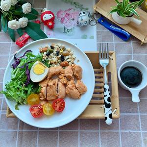 越吃越瘦的鸡胸肉蔬菜水果沙拉，低脂营养又美味的做法 步骤11