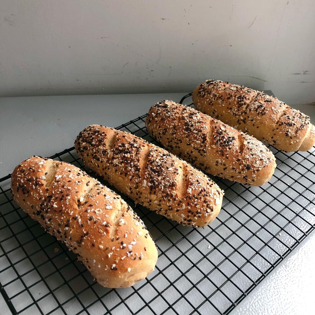 赛百味面包胚--蜂蜜燕麦面包 50%全麦 山寨版