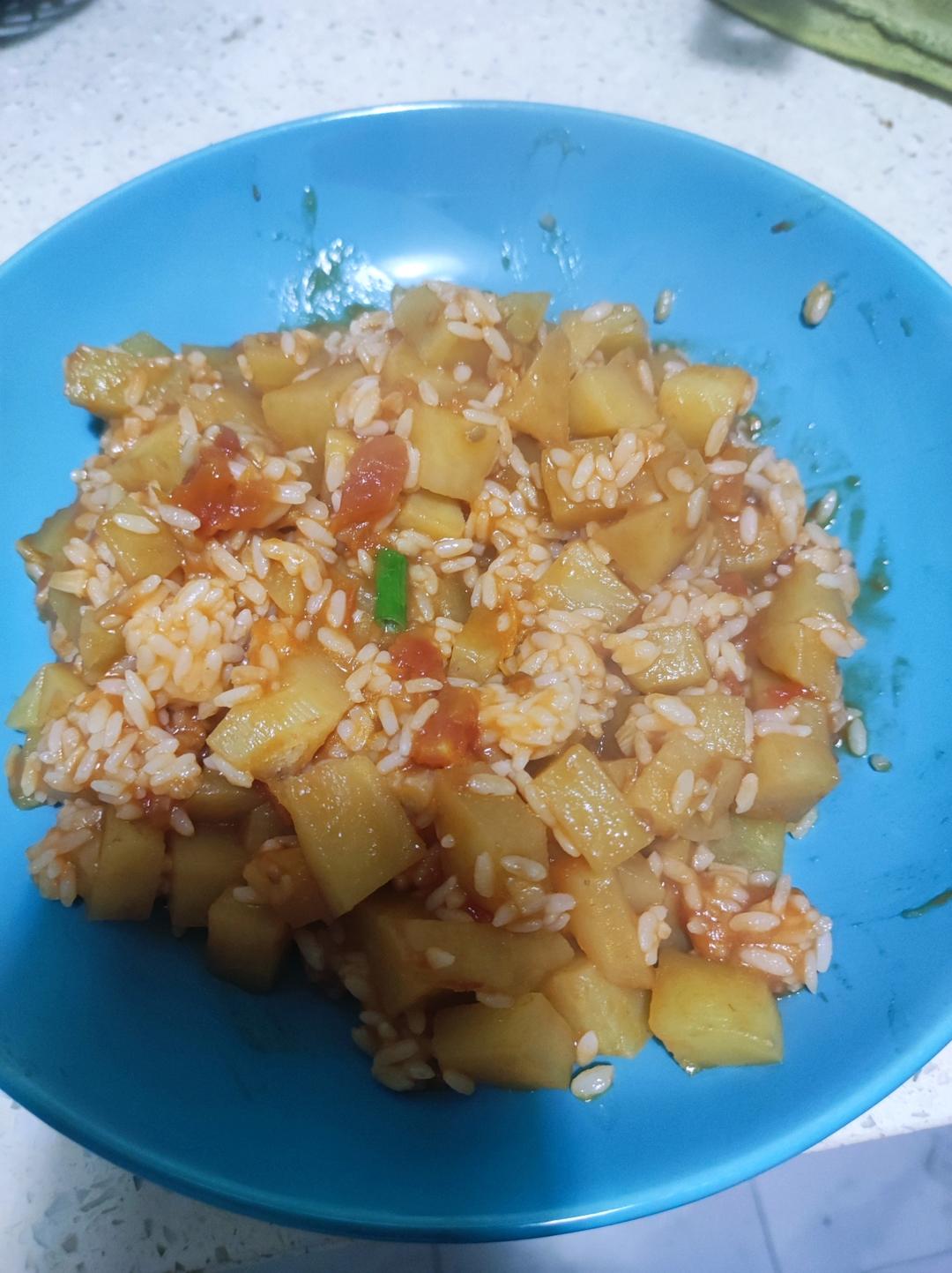 超级简单的西红柿烩饭