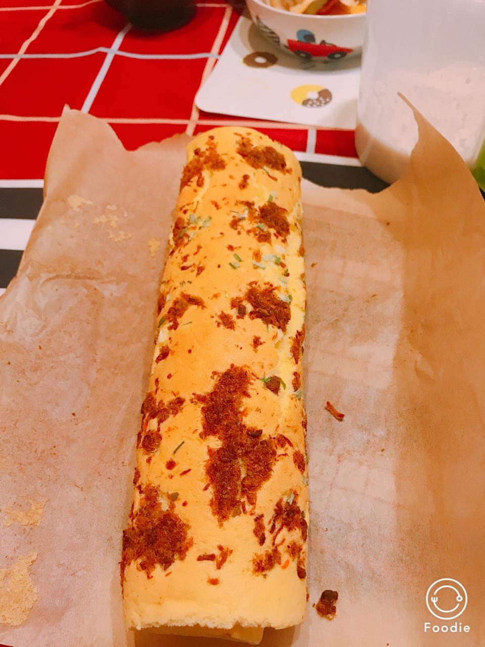 香葱肉松蛋糕卷