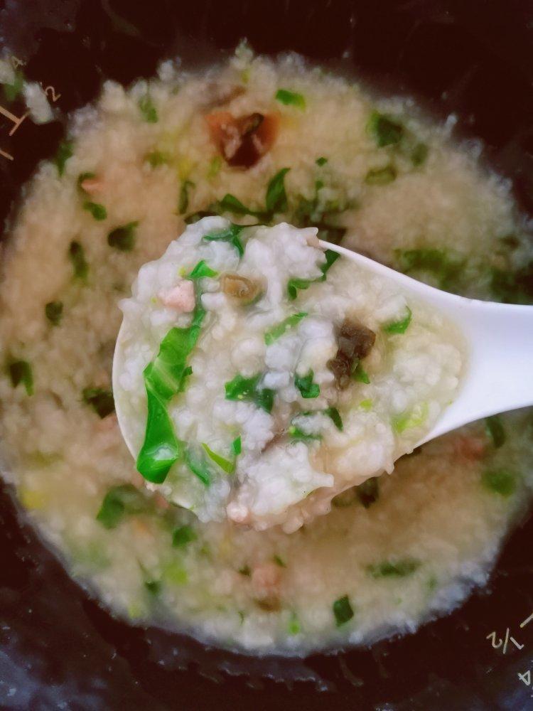 妈妈👩教我做的皮蛋瘦肉粥🥣简单快捷美味😋