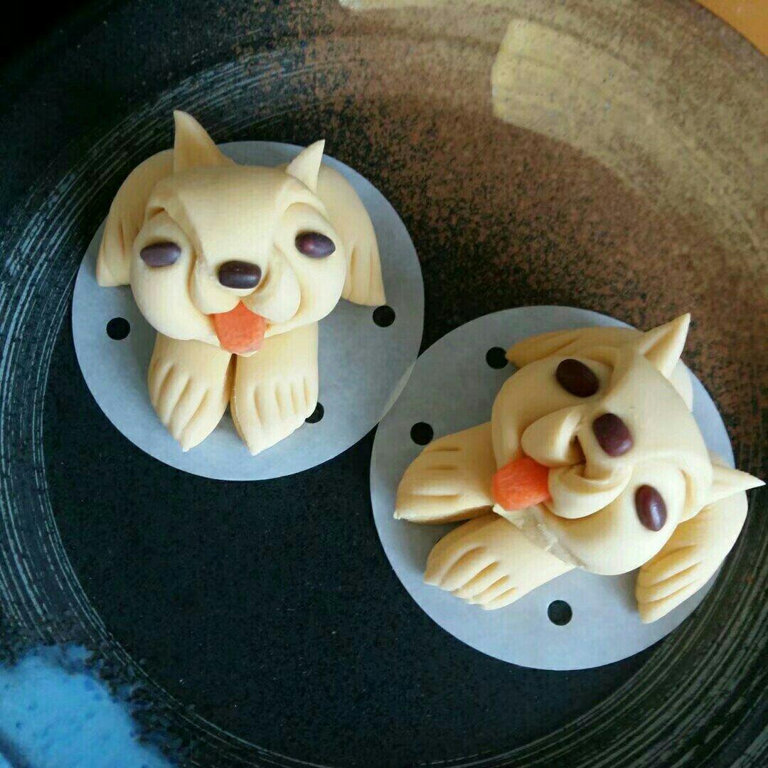 一发汪星人馒头，可爱到爆！（附详细发面）