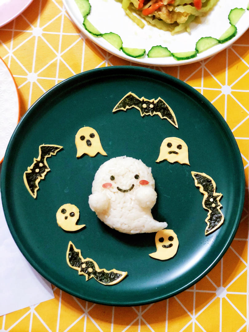 万圣节小幽灵咖喱饭