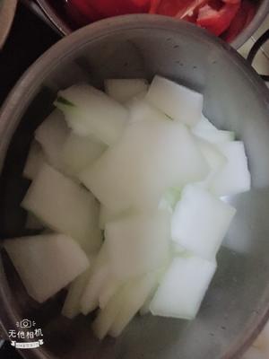 冬瓜虾米肉丸汤的做法 步骤2