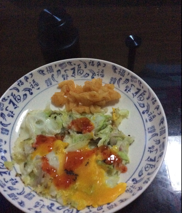 快手早餐料理-卷心菜烘蛋