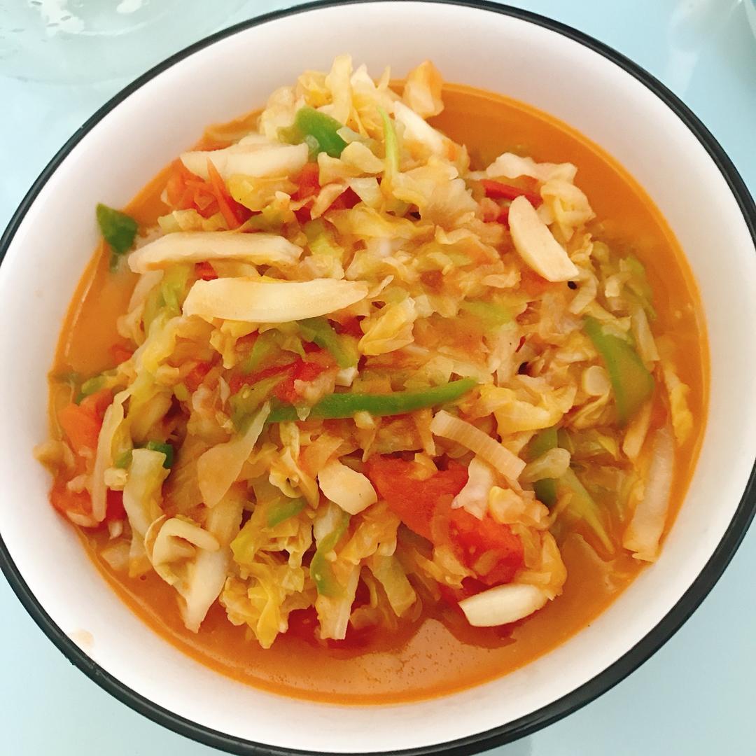 septemberon做的大头菜炒西红柿