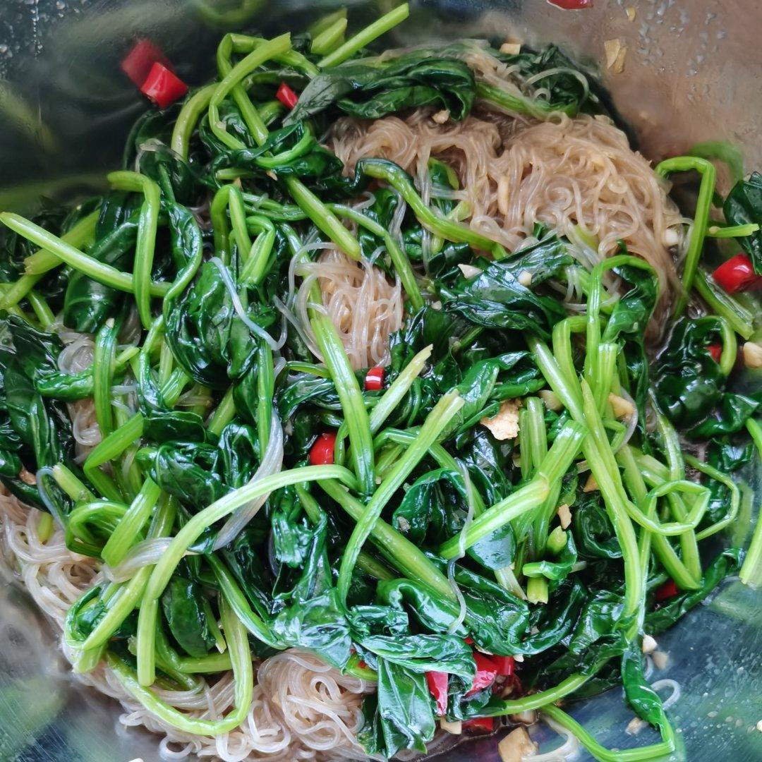 🌼神仙吃法㊙️菠菜凉拌粉丝，真的会一口上瘾。