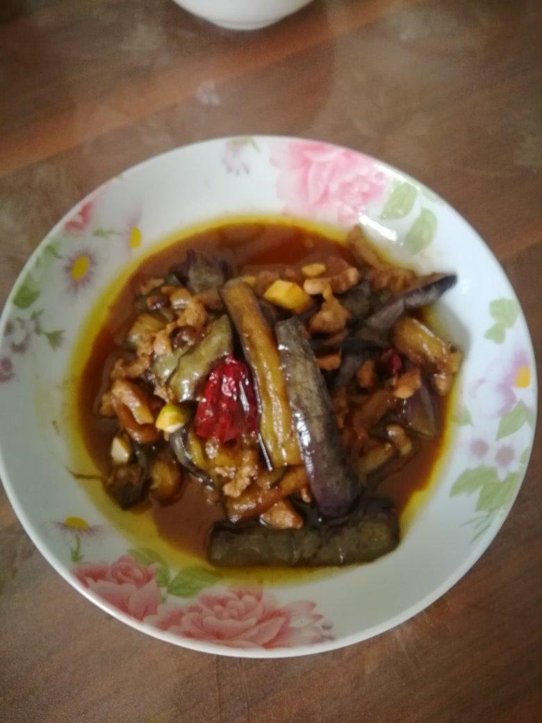 红烧肉沫茄子