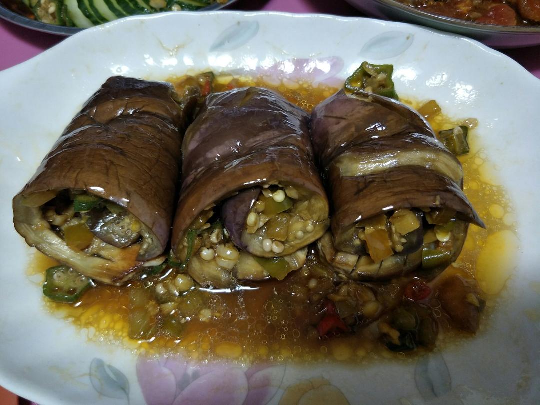 【微波炉烤茄子】