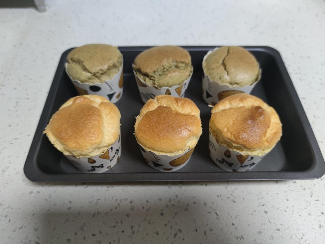 纸杯蛋糕 8寸戚风蛋糕的量