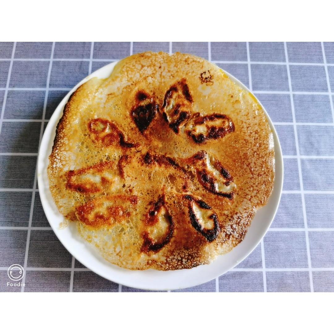 冰花煎饺子-素馅 小美和面
