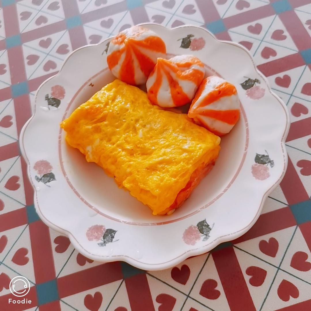 爆浆芝士肉松鸡蛋卷（玉子烧）