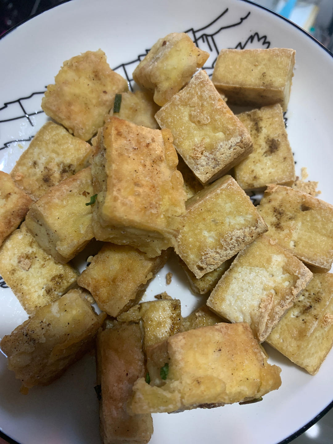 三步搞定的香煎豆腐