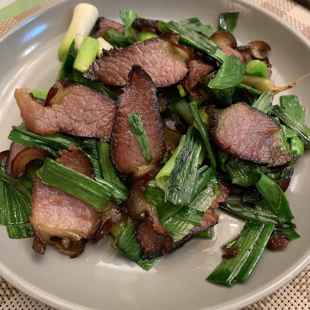 青蒜炒腊肉