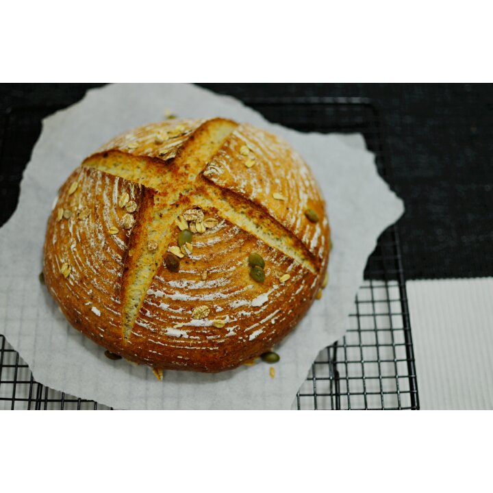 无油全麦乡村面包