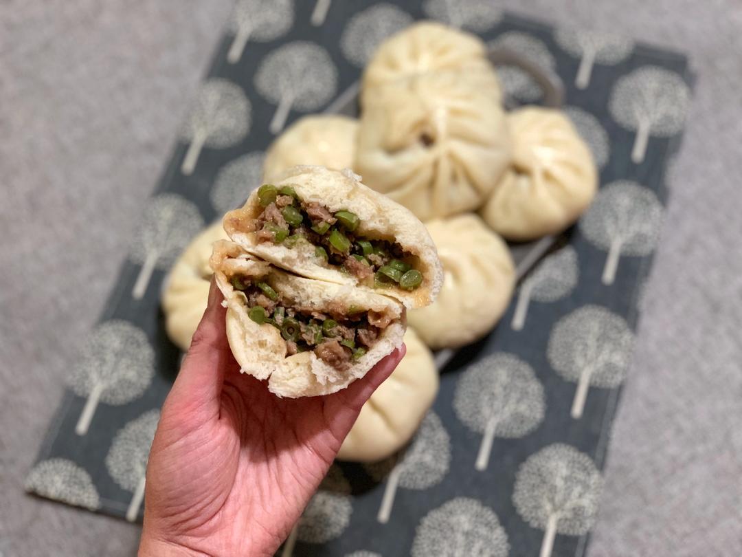 豆角鲜肉包
