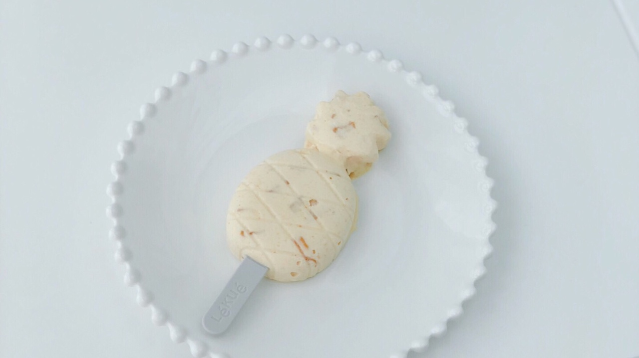 小清新的黄桃酸奶冰淇淋（无蛋黄版）