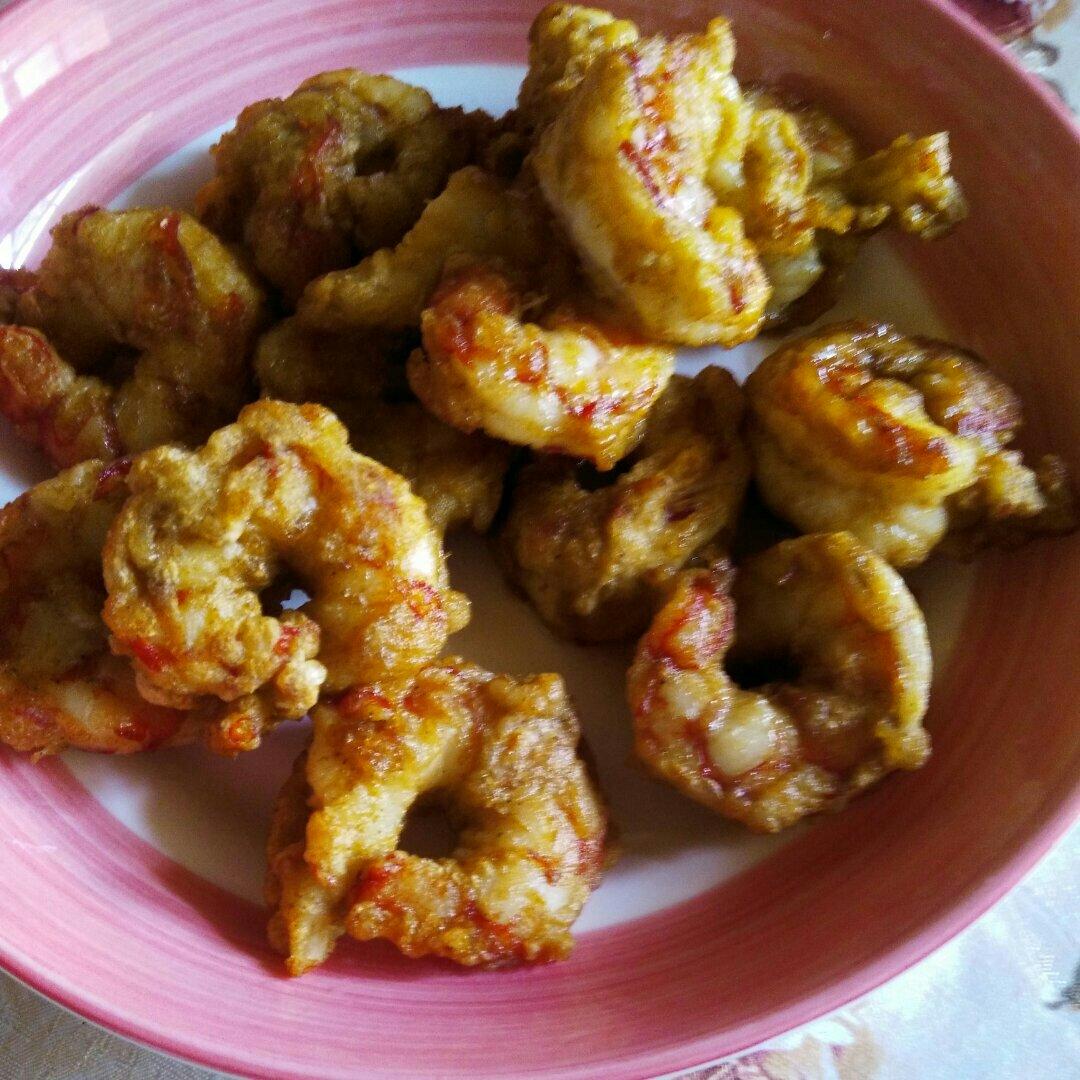 阿根廷红虾：炸虾球