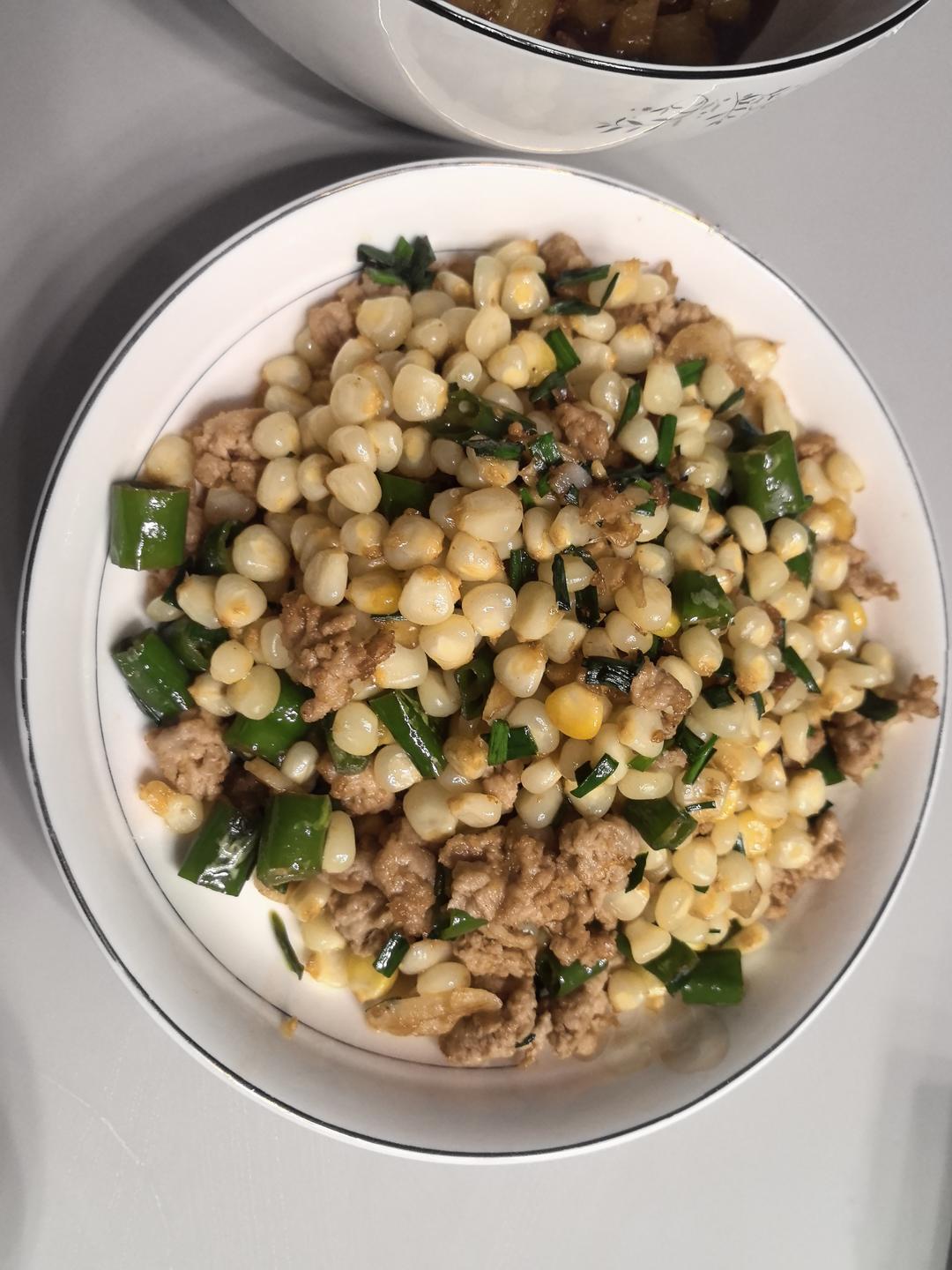 玉米炒肉末【超级下饭的快手家常菜】
