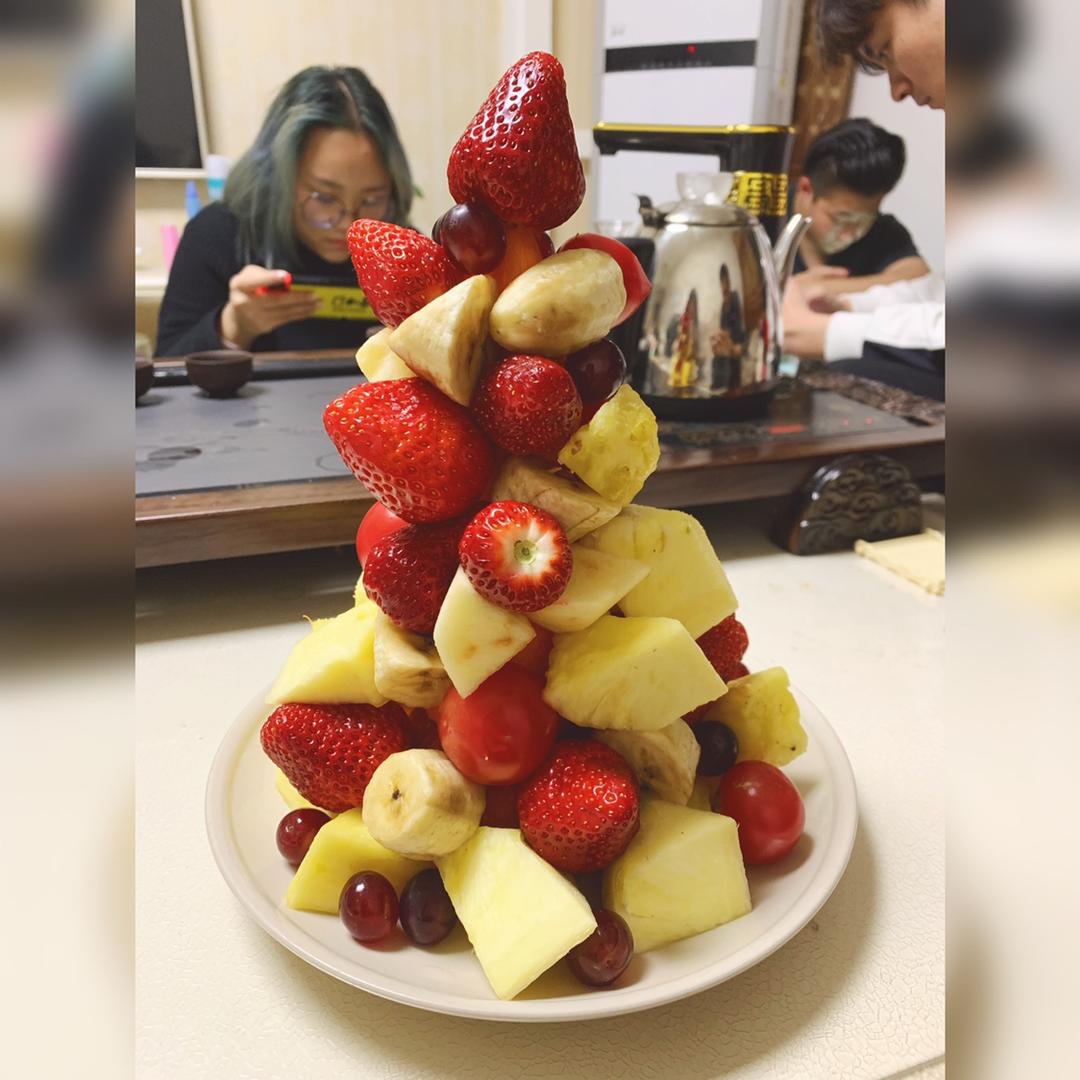 水果圣诞树 果盘