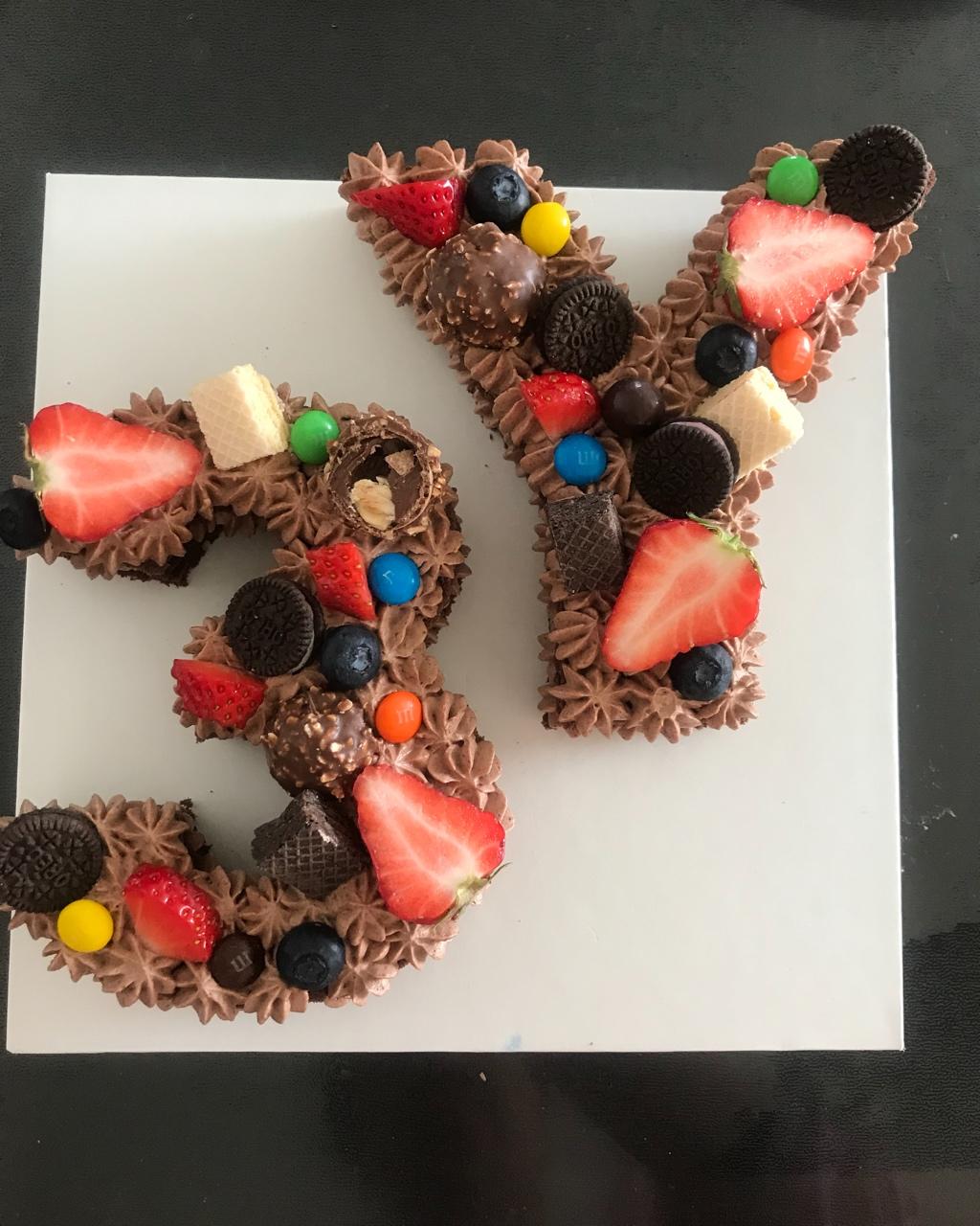 世外梅源做的高颜值也有内涵:3种口味数字蛋糕(原味,巧克力,抹茶)