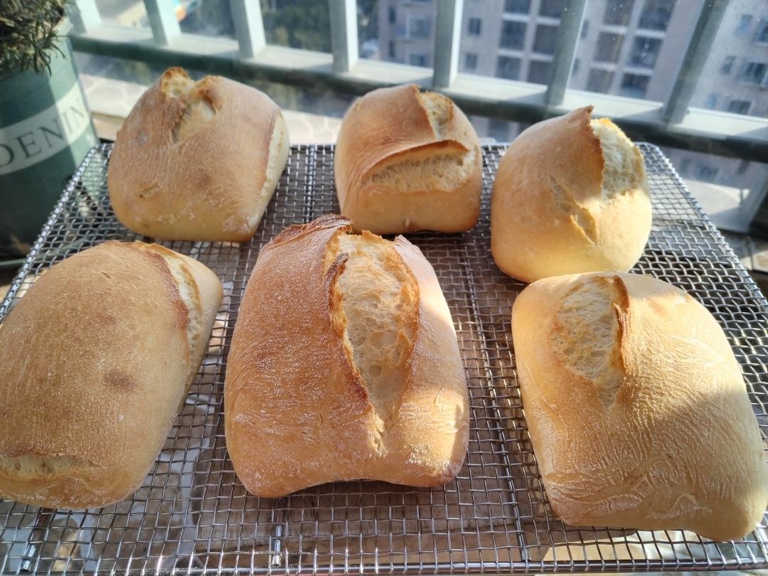 意大利恰巴塔初体验｜无糖少油面包｜波兰种｜大水量