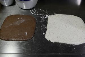 《割口发烧友的面包》— 巧克力豆大理石乡村面包的做法 步骤5