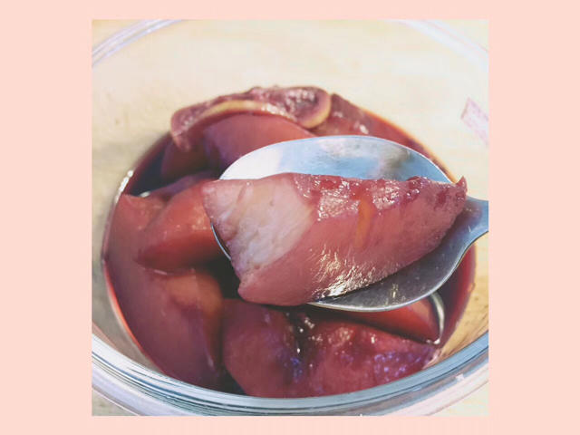 法式红酒炖桃子
