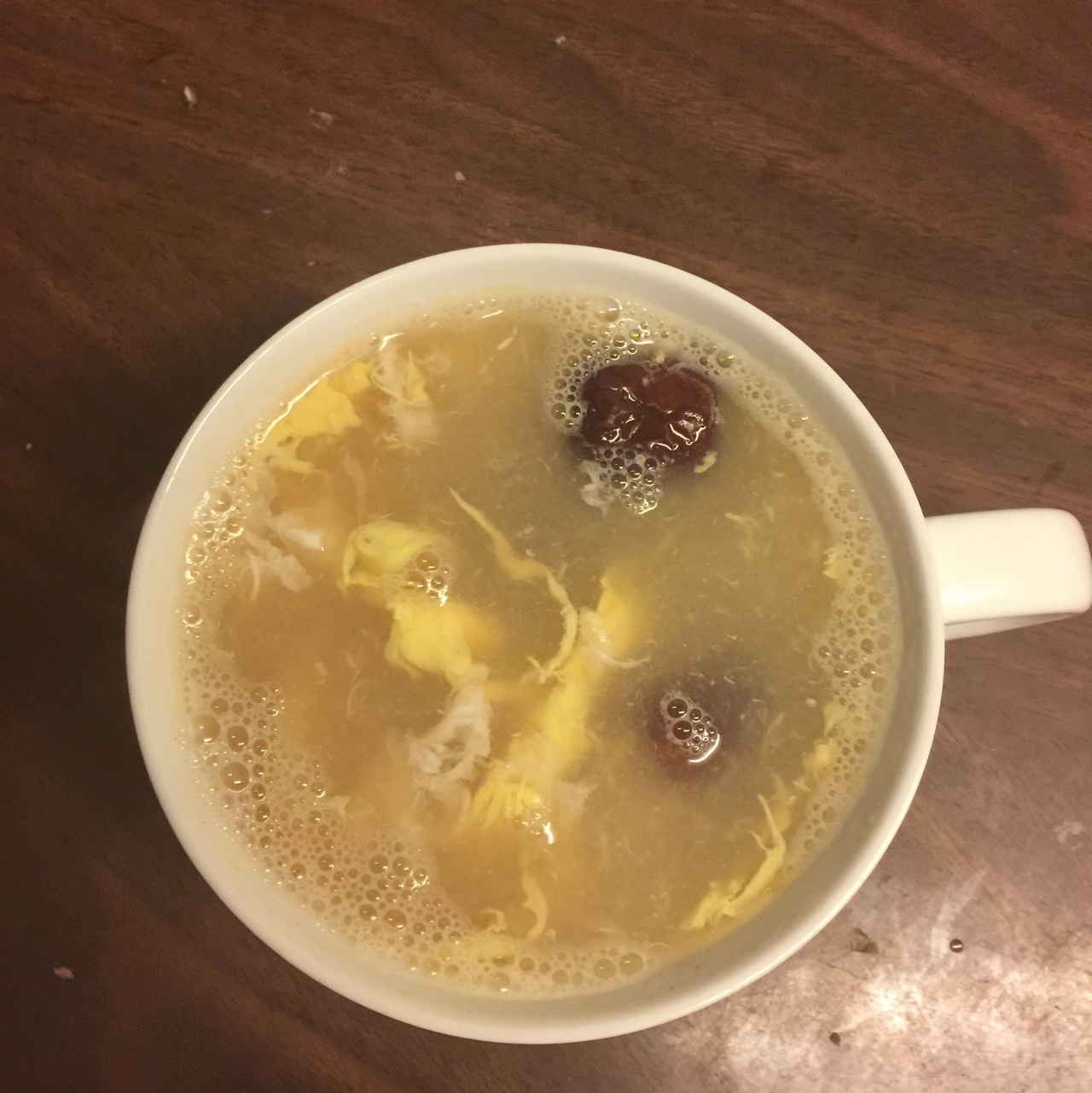 红糖生姜红枣枸杞酒酿蛋
