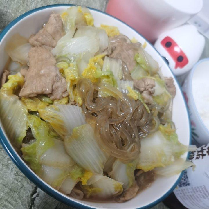 白菜粉丝炖肉（超方便）