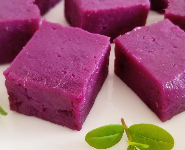 简单易做的紫薯奶糕的做法