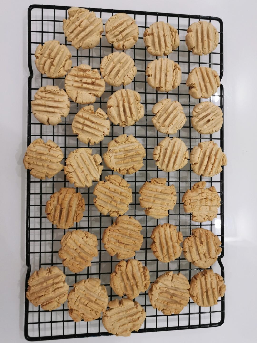 不用黄油超简单又快手的花生酱小饼干